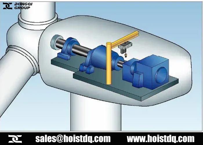 Dual Speed 1 Ton Electric Chain Hoist for Wind Plants in Spain