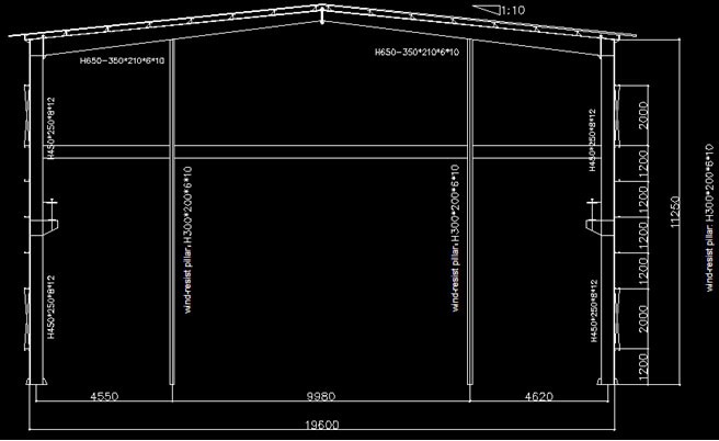 10 ton single girder indoor crane 