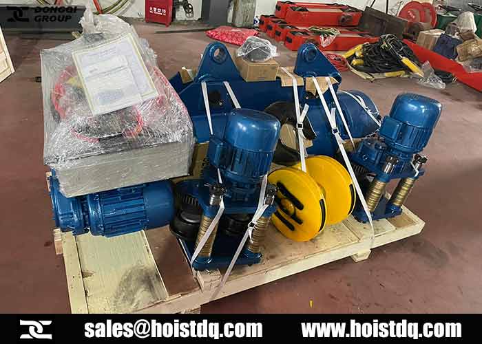 16 ton double speed electric hoist for sale to Thailand