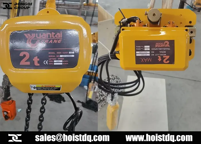 2 Ton Electric Chain Hoist for Facility Maintenance in Sri Lanka