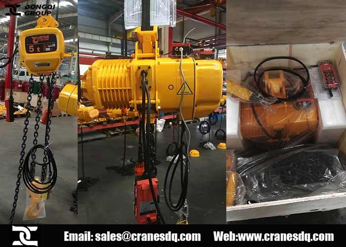 5 ton electric chain hoist with trolley for sale EL Salvador