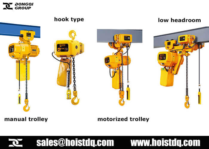chain hoist suspension types