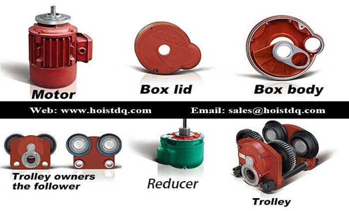 110v electric cable hoist parts