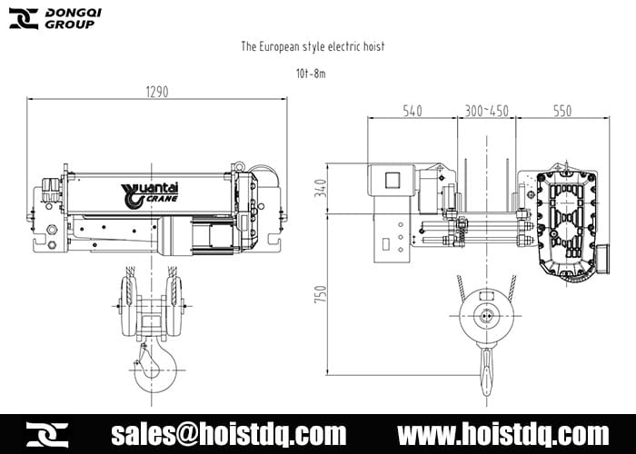 FEM standards 10 ton electric hoist design