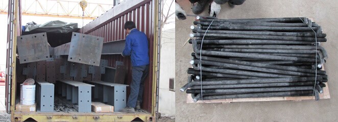 The bucket and bolts for the single girder indoor crane