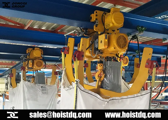 single and dual speed electric chain hoists for logistics