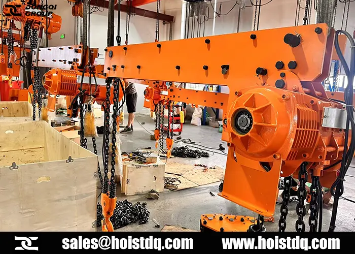 2.5+2.5 ton twin hook electric chain hoist to Egypt